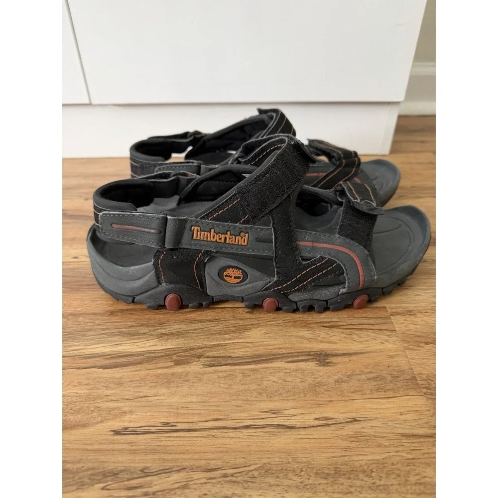 Timberland Granite Trails Men's Sport Sandals Black Red Size 9 Hiking Walking